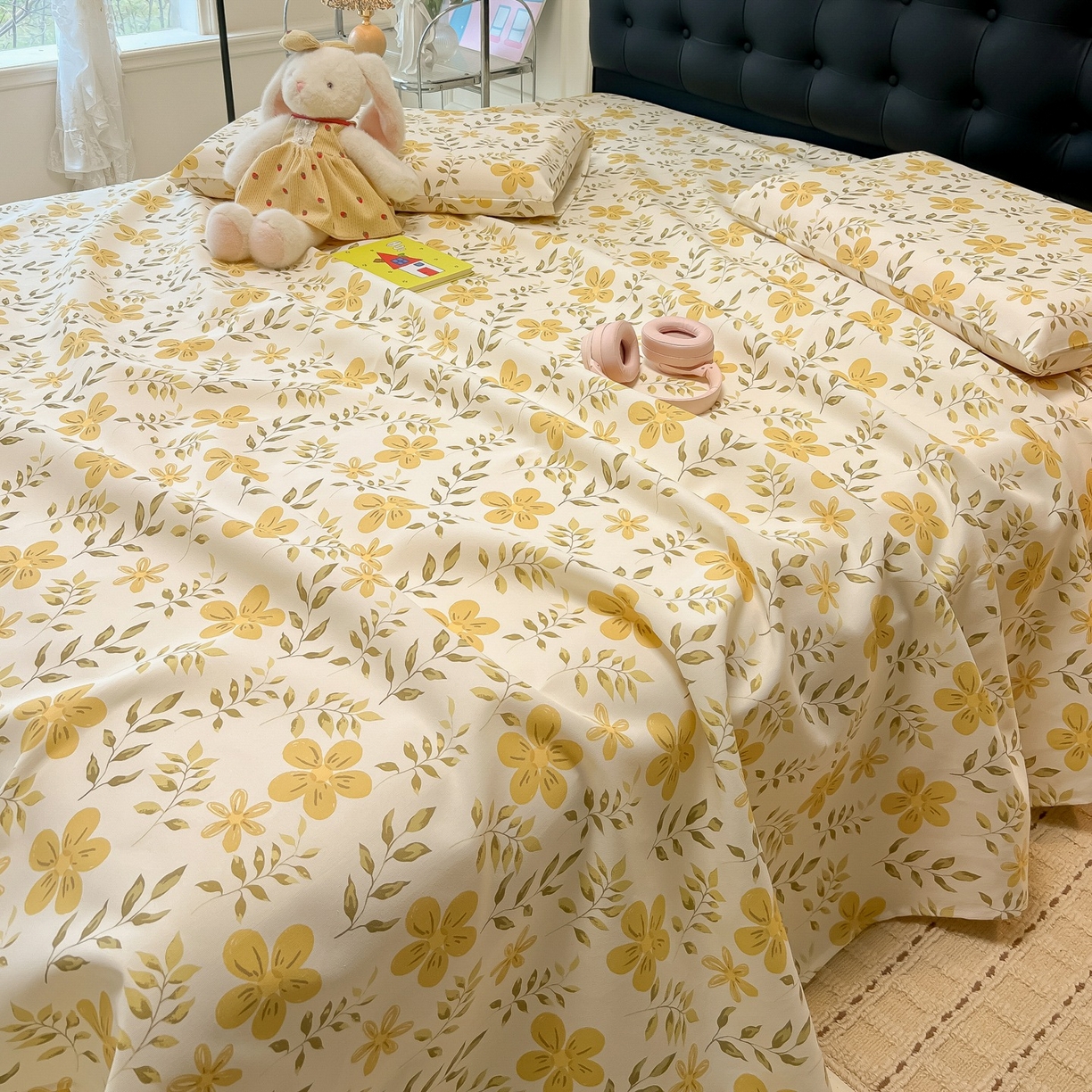 91家纺网 家纺一手货源 找家纺 韩巢家纺 2026新款老粗布床单凉席席子床单单件 暖阳【老粗布】