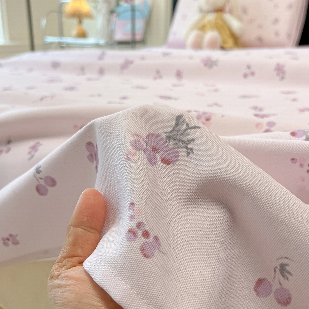 91家纺网 家纺一手货源 找家纺 韩巢家纺 2026新款老粗布床单凉席席子床单单件 葡萄七分甜【老粗布】