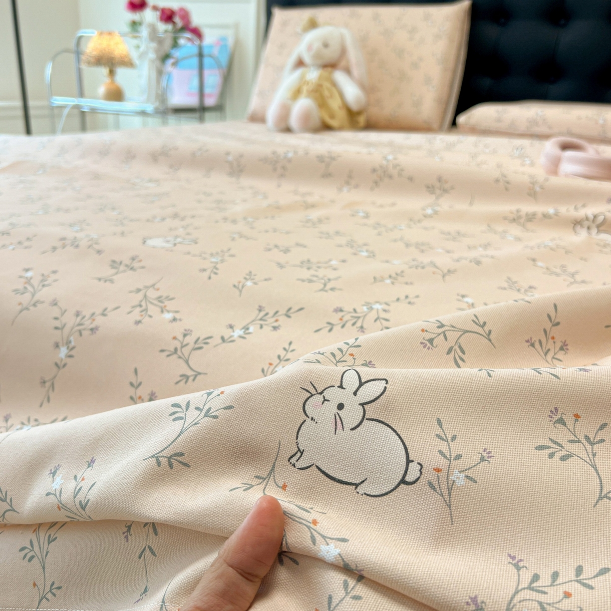 91家纺网 家纺一手货源 找家纺 韩巢家纺 2026新款老粗布床单凉席席子床单单件 森田野园【老粗布】