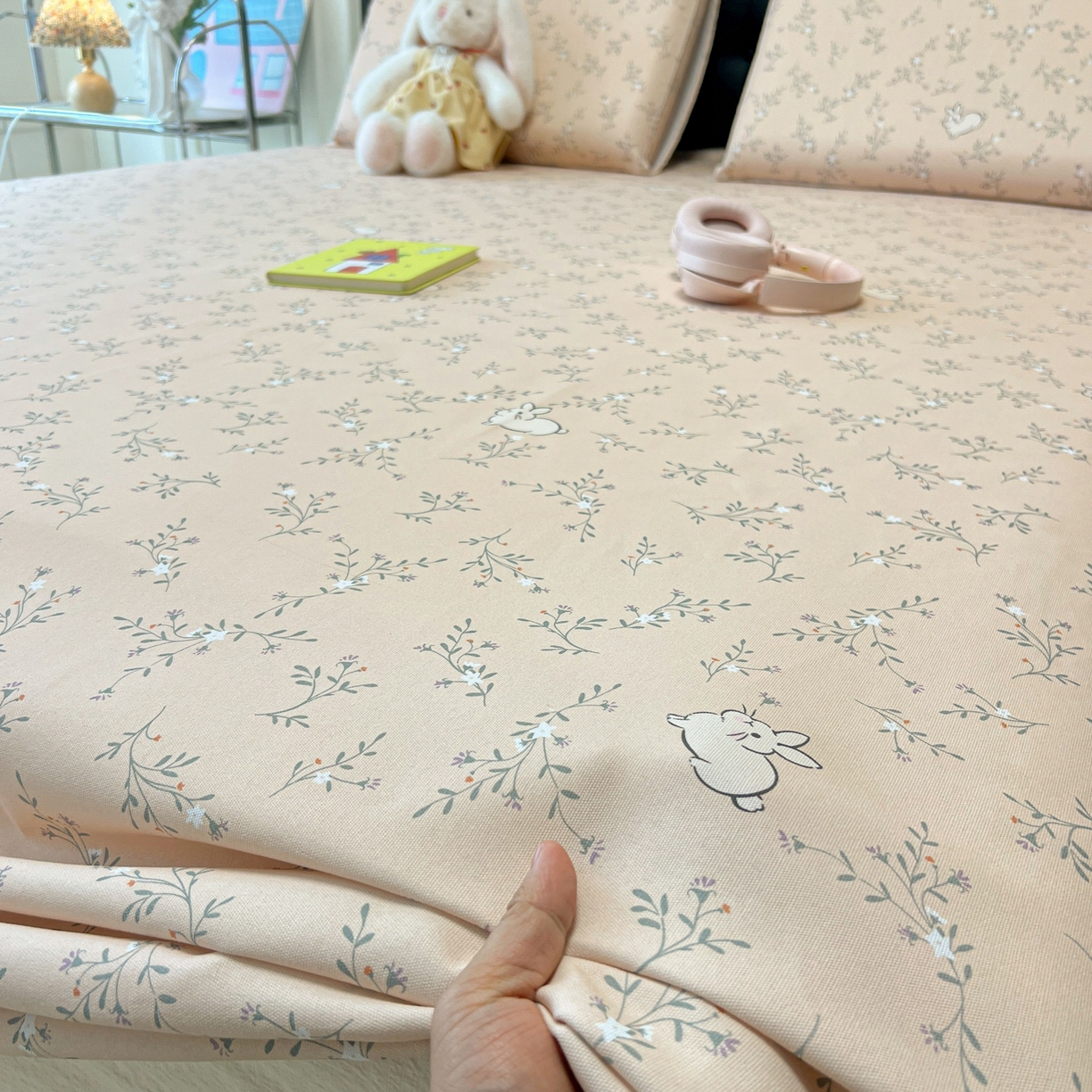 91家纺网 家纺一手货源 找家纺 韩巢家纺 2026新款老粗布床单凉席席子床单单件 森田野园【老粗布】