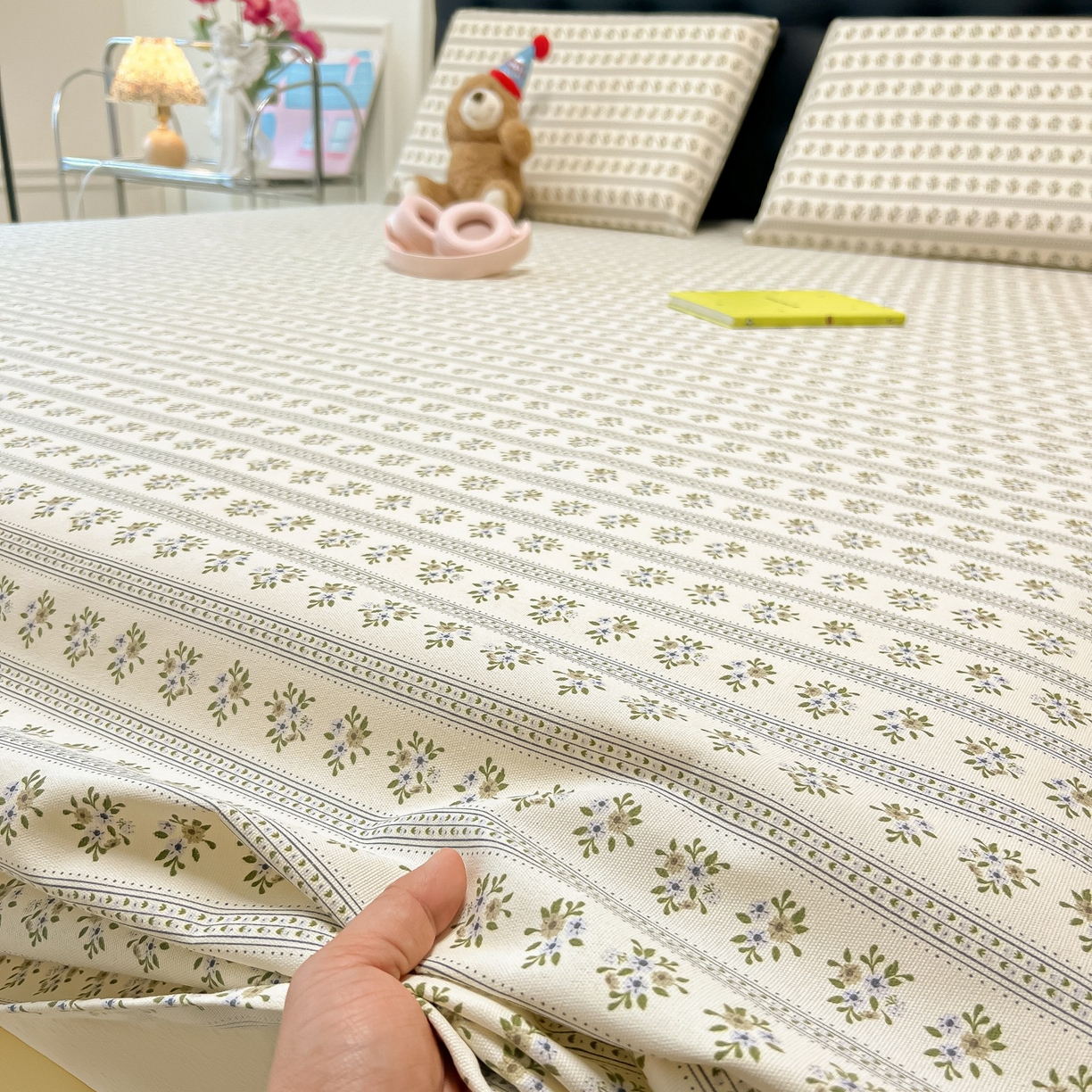 91家纺网 家纺一手货源 找家纺 韩巢家纺 2026新款老粗布床单凉席席子床单单件 素雅【老粗布】