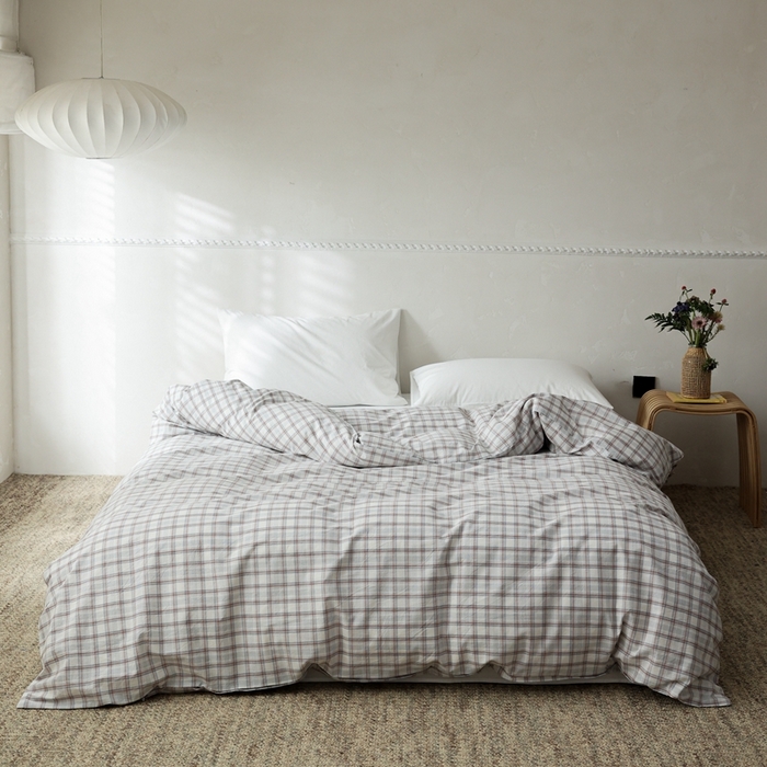 （总）棉眠 2026新款调色盘水洗棉混搭单品系列-格子单被套