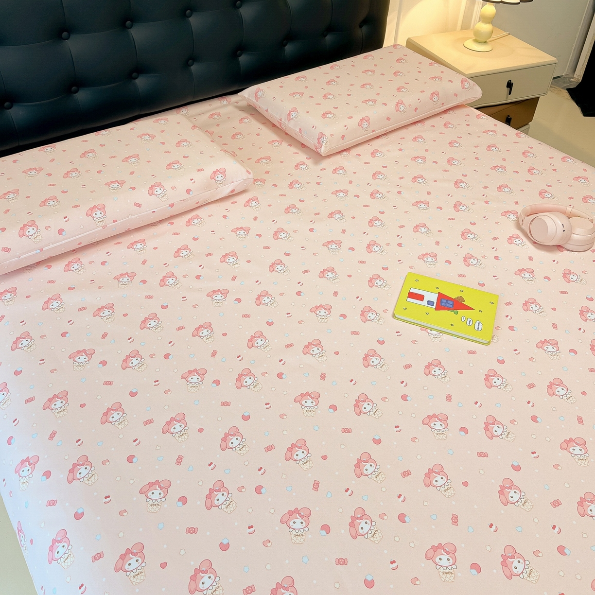 91家纺网 家纺一手货源 找家纺 韩巢家纺 2026新款老粗布床单凉席席子床单单件 小美冰激凌【老粗布】