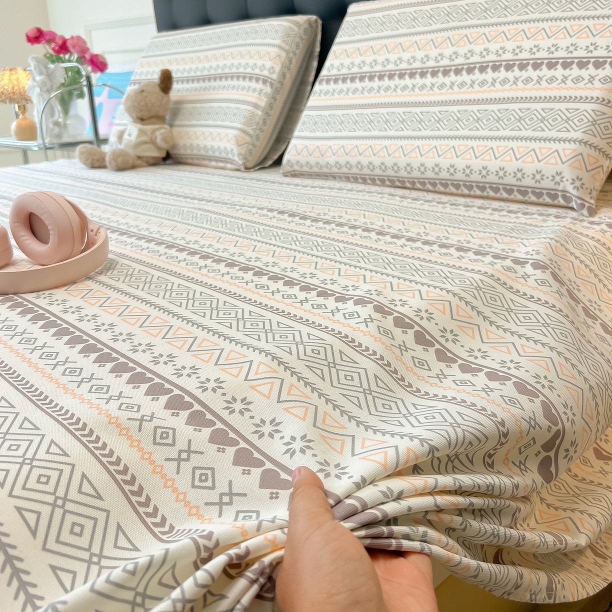 91家纺网 家纺一手货源 找家纺 韩巢家纺 2026新款老粗布床单凉席席子床单单件 逸趣【老粗布】