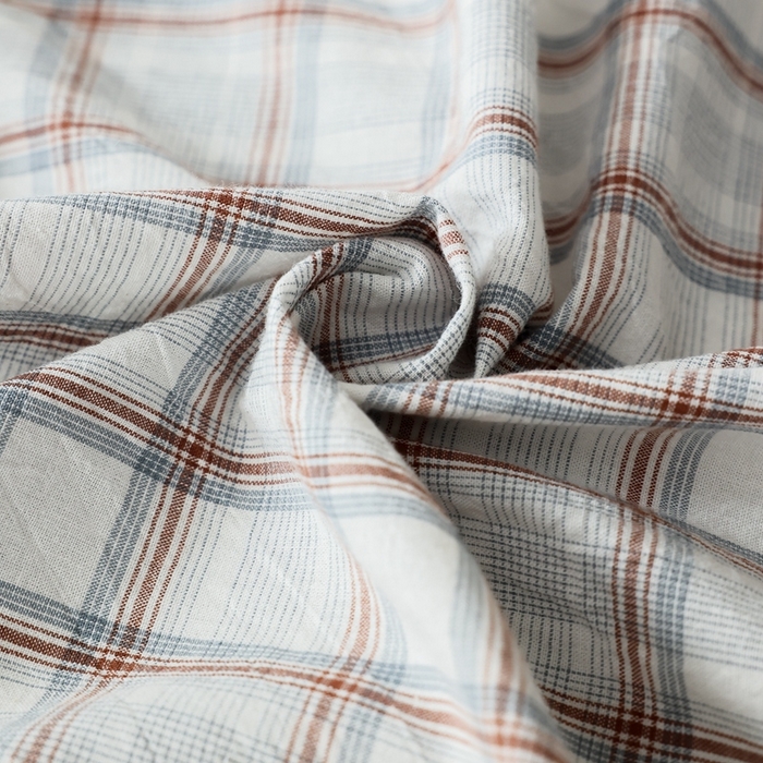 91家纺网 家纺一手货源 找家纺 （总）棉眠 2026新款调色盘水洗棉混搭单品系列-格子单床单