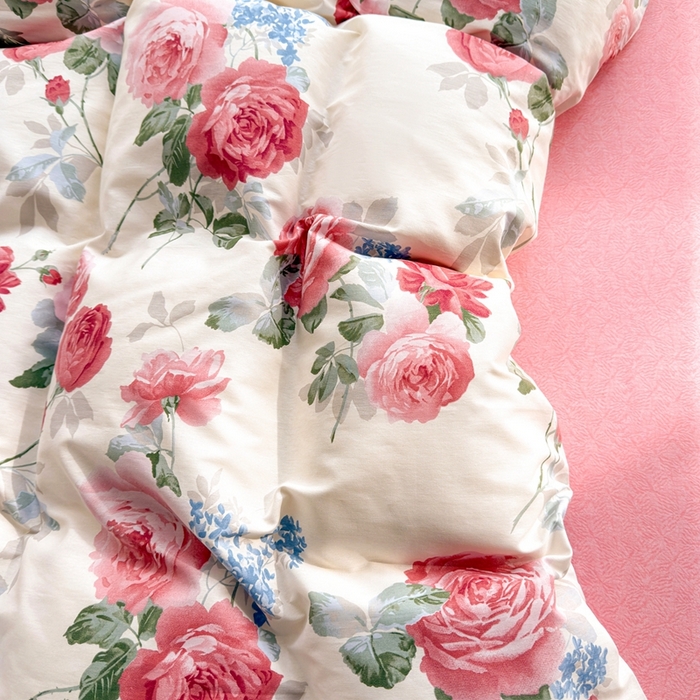 91家纺网 家纺一手货源 找家纺 黛妮雅 2026新款AB版全棉印花单被套床单枕套 送买家秀 花开富贵