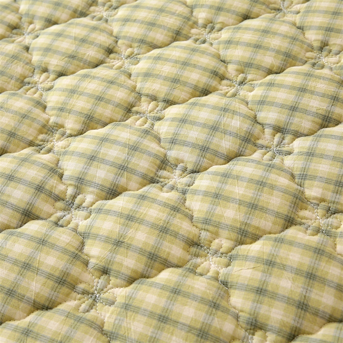 91家纺网 家纺一手货源 找家纺 （总）乐逸家纺 2026新款日式100%全棉色织水洗棉夹棉床笠