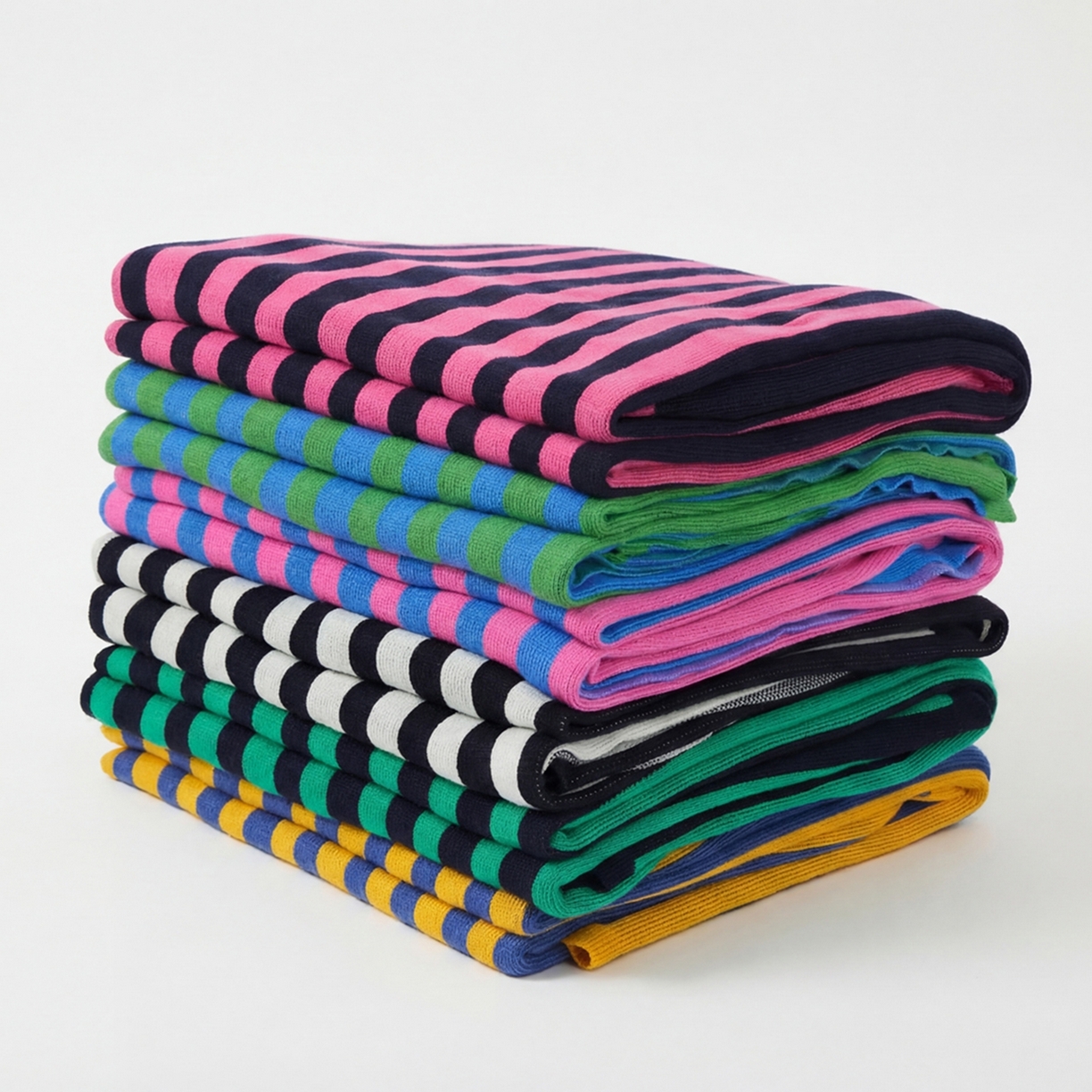 91家纺网 家纺一手货源 找家纺 （总）暖绵绵家纺 2026新款丝光棉撞色条纹盖毯-海文（本款券后/折后零售价不得低于162元）