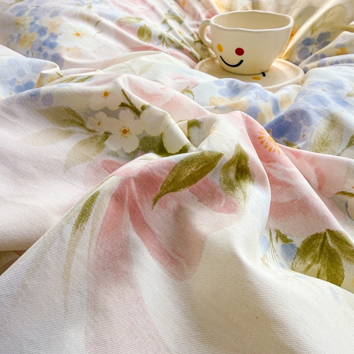 91家纺网 家纺一手货源 找家纺 黛妮雅 2026新款AB版全棉印花单被套床单枕套 送买家秀 水墨丹青