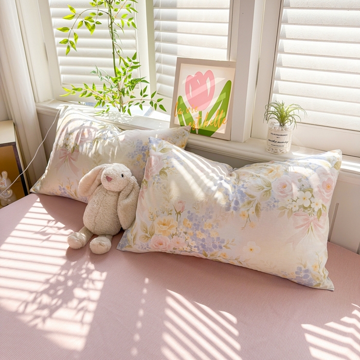 91家纺网 家纺一手货源 找家纺 黛妮雅 2026新款AB版全棉印花单被套床单枕套 送买家秀 水墨丹青