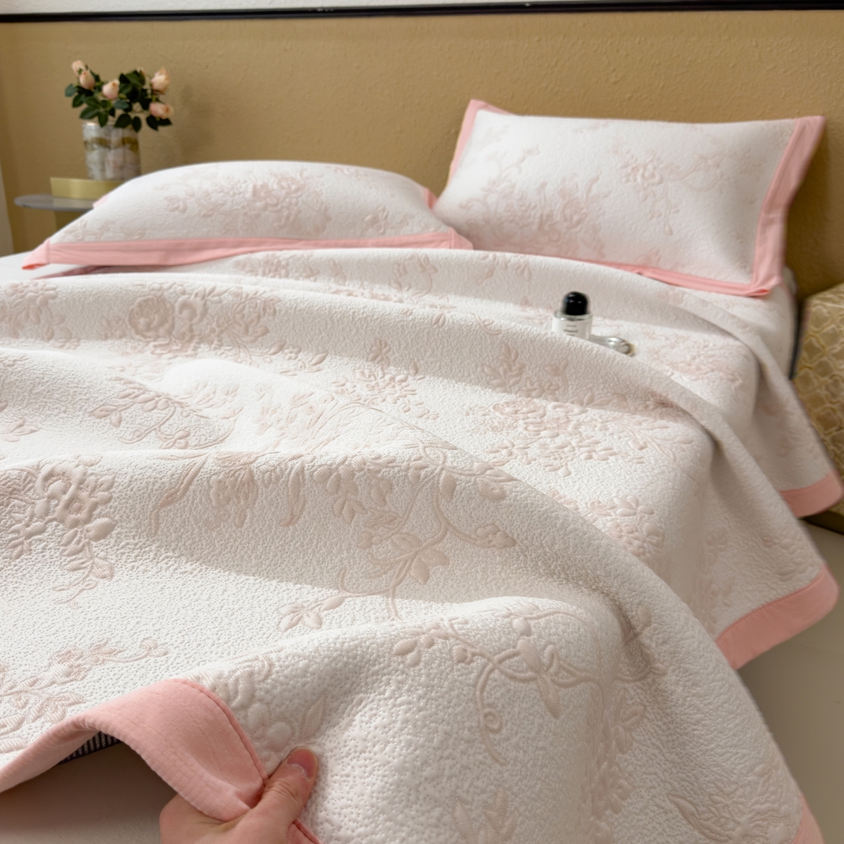 91家纺网 家纺一手货源 找家纺 （总）孩子王家纺 2026新款夏天冰丝A类母婴级凉感值过0.21冰豆豆家用凉席子夏季-思琳娜