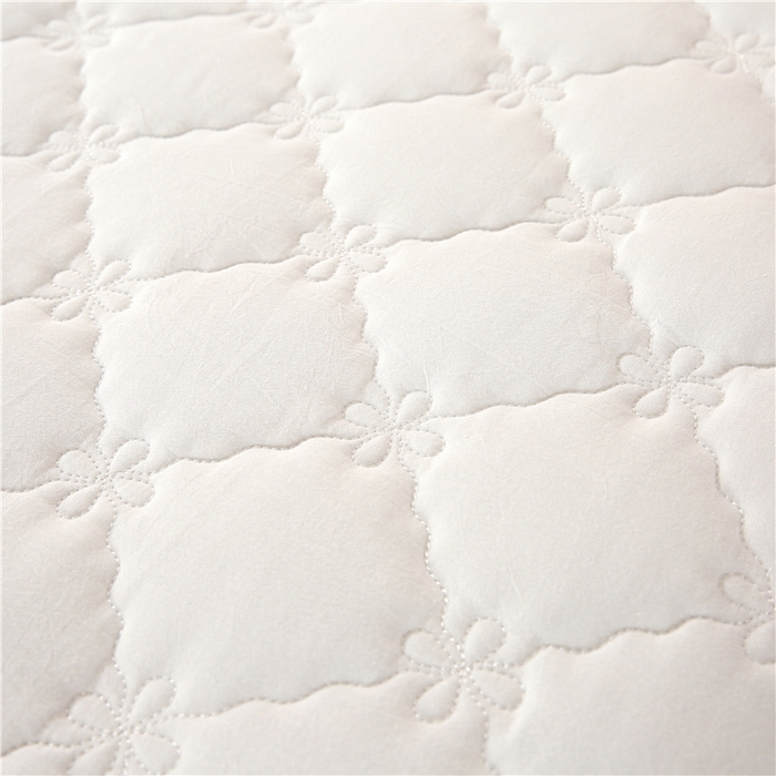 91家纺网 家纺一手货源 找家纺 乐逸家纺 2026新款日式100%全棉色织水洗棉夹棉床笠 日式水洗棉夹棉床笠-白色