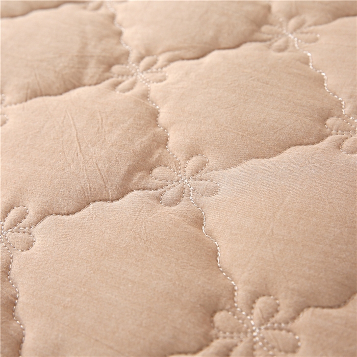 91家纺网 家纺一手货源 找家纺 乐逸家纺 2026新款日式100%全棉色织水洗棉夹棉床笠 日式水洗棉夹棉床笠-浅咖