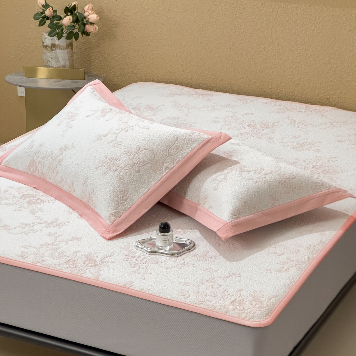 91家纺网 家纺一手货源 找家纺 （总）孩子王家纺 2026新款夏天冰丝A类母婴级凉感值过0.21冰豆豆家用凉席子夏季-思琳娜