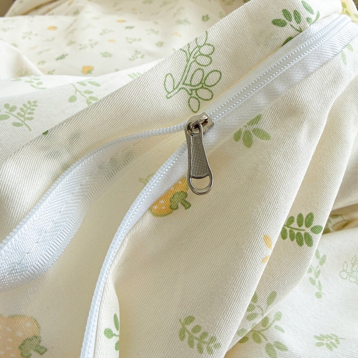 91家纺网 家纺一手货源 找家纺 黛妮雅 2026新款AB版全棉印花单被套床单枕套 送买家秀 甜梅叶语