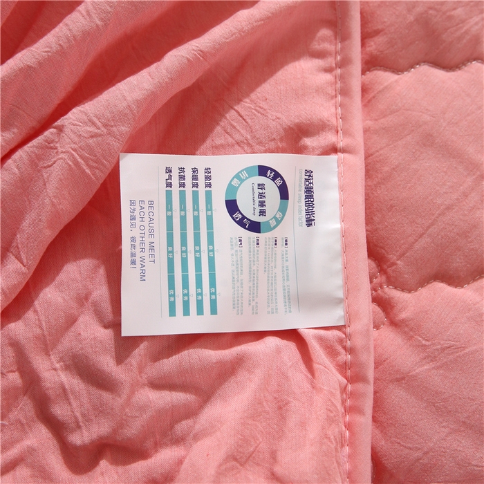 91家纺网 家纺一手货源 找家纺 乐逸家纺 2026新款日式100%全棉色织水洗棉夹棉床笠 日式水洗棉夹棉床笠-西瓜红