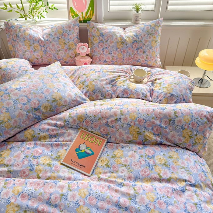 91家纺网 家纺一手货源 找家纺 黛妮雅 2026新款AB版全棉印花单被套床单枕套 送买家秀 罗曼