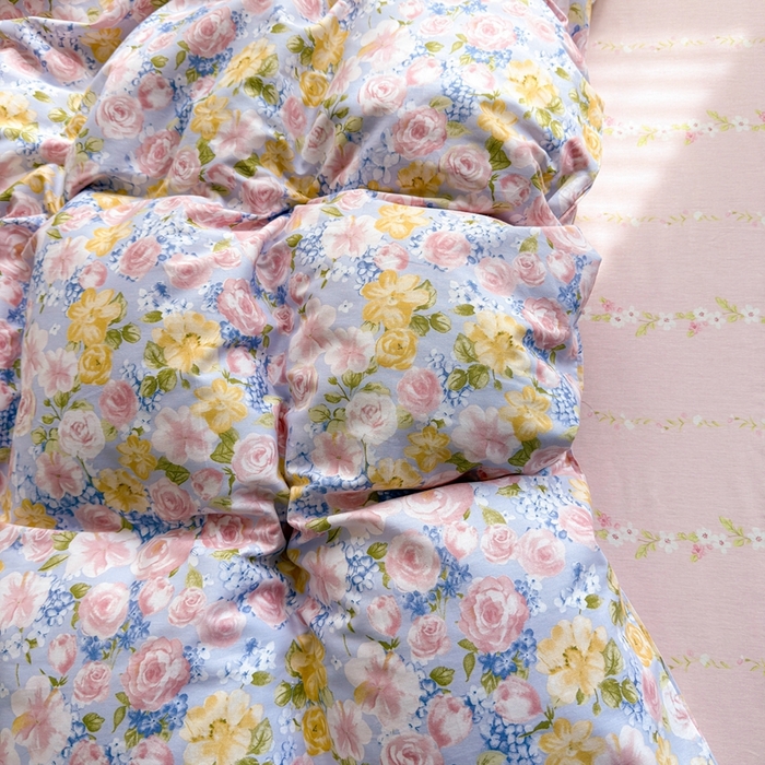 91家纺网 家纺一手货源 找家纺 黛妮雅 2026新款AB版全棉印花单被套床单枕套 送买家秀 罗曼