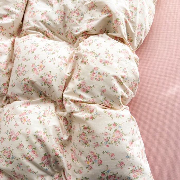 91家纺网 家纺一手货源 找家纺 黛妮雅 2026新款AB版全棉印花单被套床单枕套 送买家秀 唯美花开