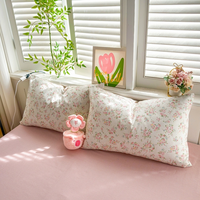 91家纺网 家纺一手货源 找家纺 黛妮雅 2026新款AB版全棉印花单被套床单枕套 送买家秀 唯美花开