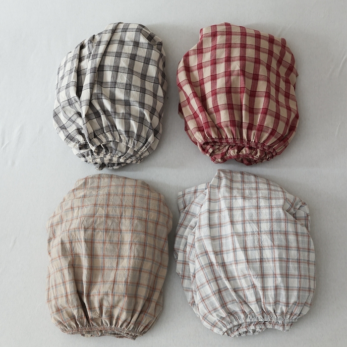 棉眠 2026新款调色盘水洗棉混搭单品系列-格子单床笠 组合图