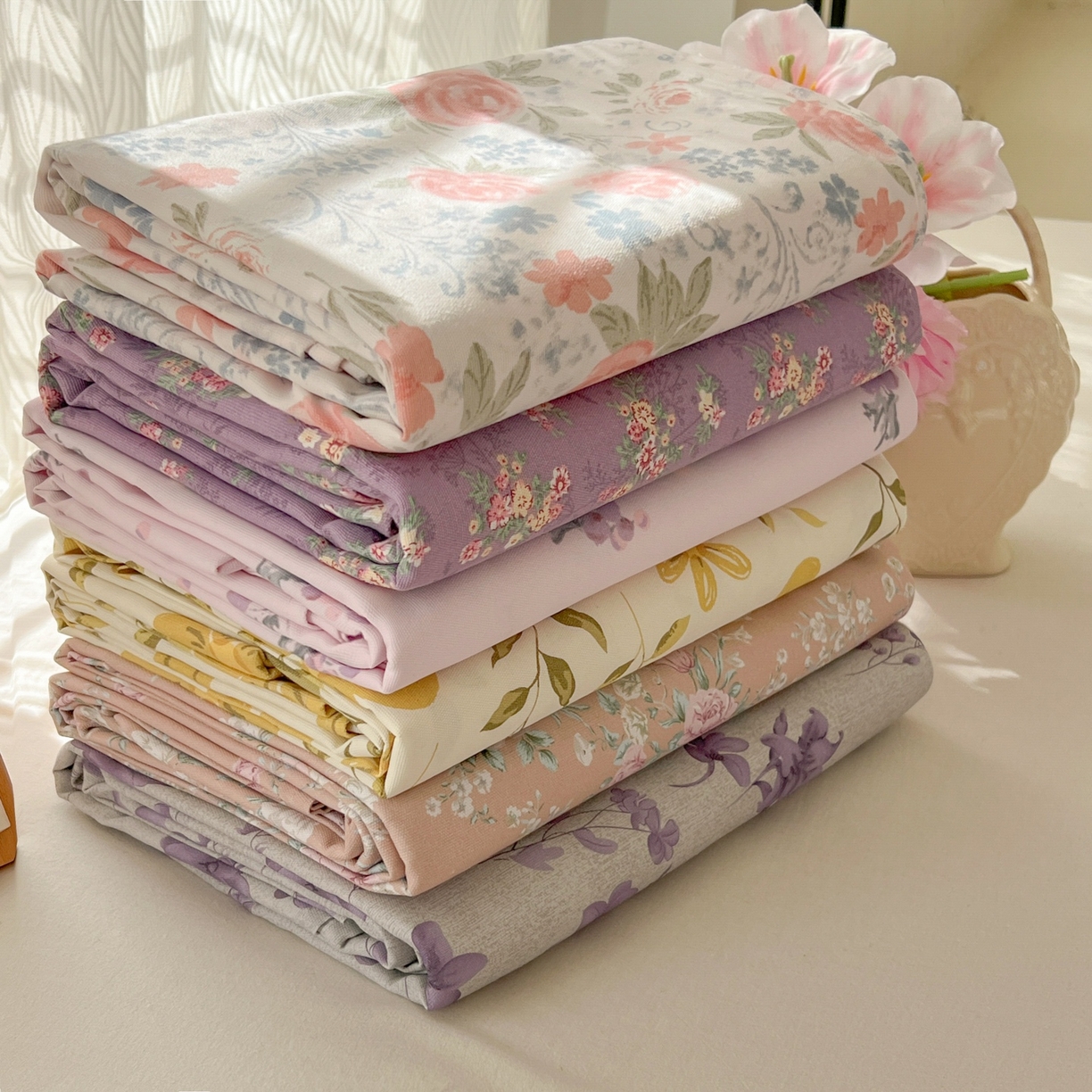 91家纺网 家纺一手货源 找家纺 韩巢家纺 2026新款老粗布床单凉席席子床单单件 组合图 仅供参考