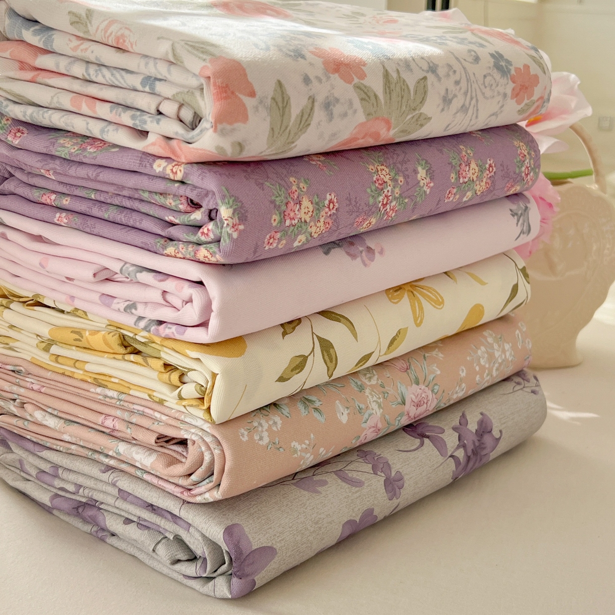 91家纺网 家纺一手货源 找家纺 韩巢家纺 2026新款老粗布床单凉席席子床单单件 组合图 仅供参考