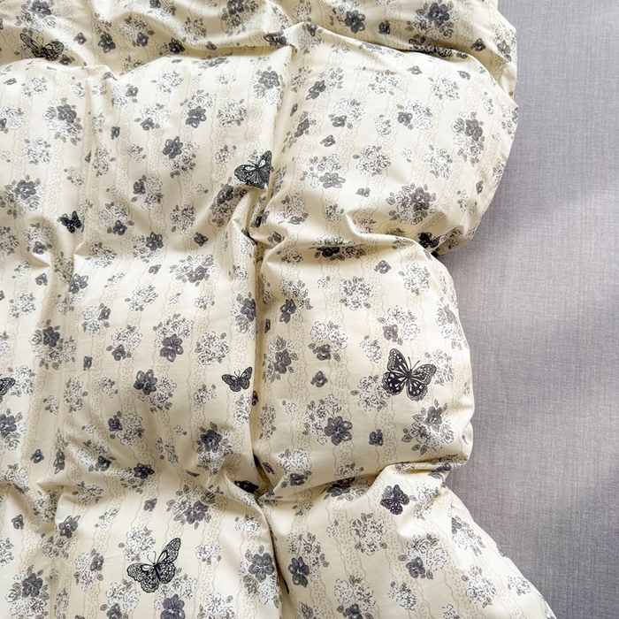 91家纺网 家纺一手货源 找家纺 黛妮雅 2026新款AB版全棉印花单被套床单枕套 送买家秀 蝶舞寻香