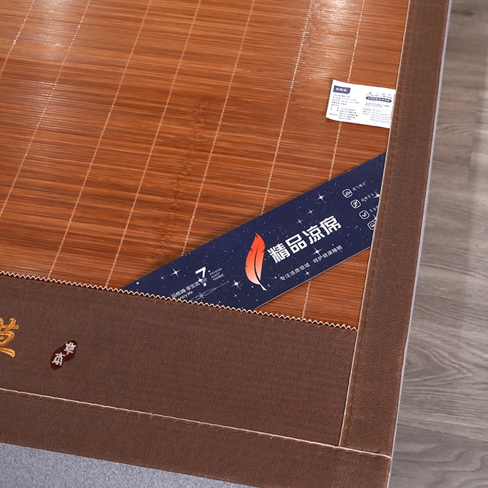 91家纺网 家纺一手货源 找家纺 鸣创 2026新款竹席凉席冰丝席碳化双面竹凉席草席藤席 艾草驱蚊