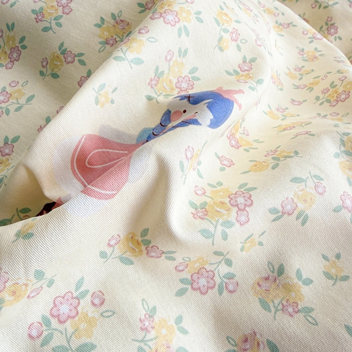 91家纺网 家纺一手货源 找家纺 黛妮雅 2026新款AB版全棉印花单被套床单枕套 送买家秀 花季少女