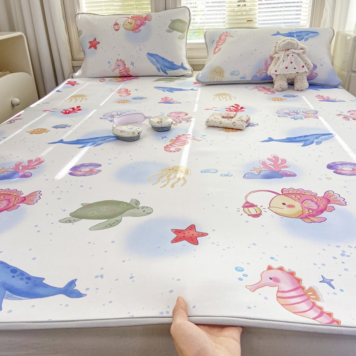 91家纺网 家纺一手货源 找家纺 麋兔 2026新款凉感小冰皮软席席子凉席 海趣