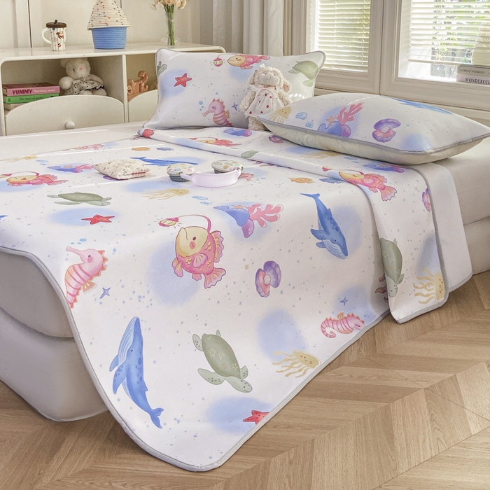 91家纺网 家纺一手货源 找家纺 麋兔 2026新款凉感小冰皮软席席子凉席 海趣