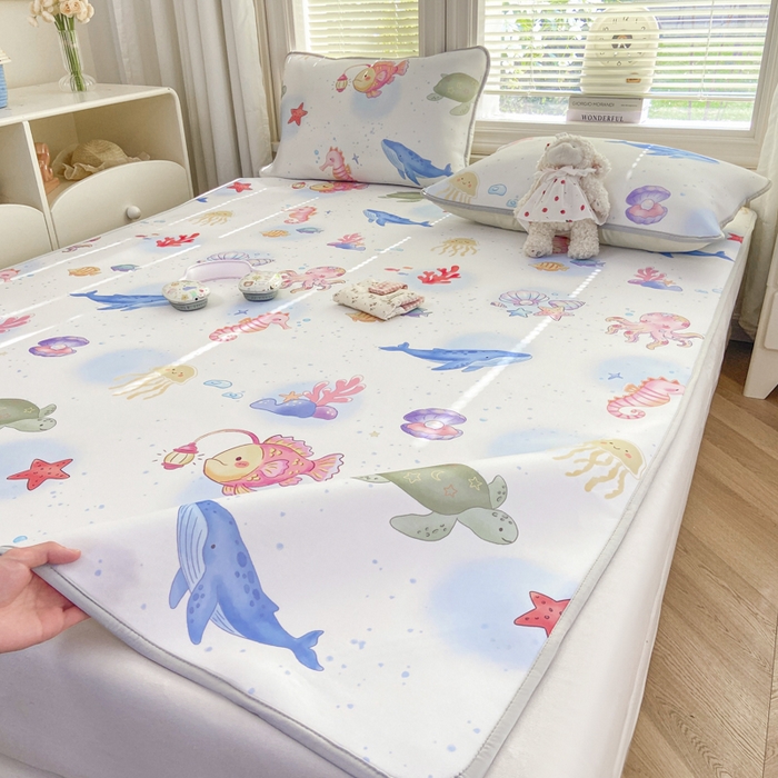 91家纺网 家纺一手货源 找家纺 麋兔 2026新款凉感小冰皮软席席子凉席 海趣