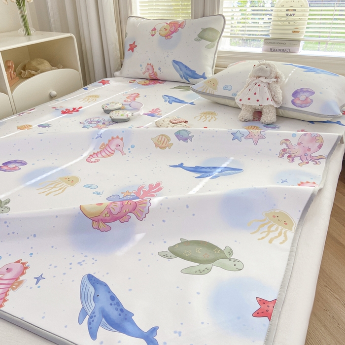 91家纺网 家纺一手货源 找家纺 麋兔 2026新款凉感小冰皮软席席子凉席 海趣