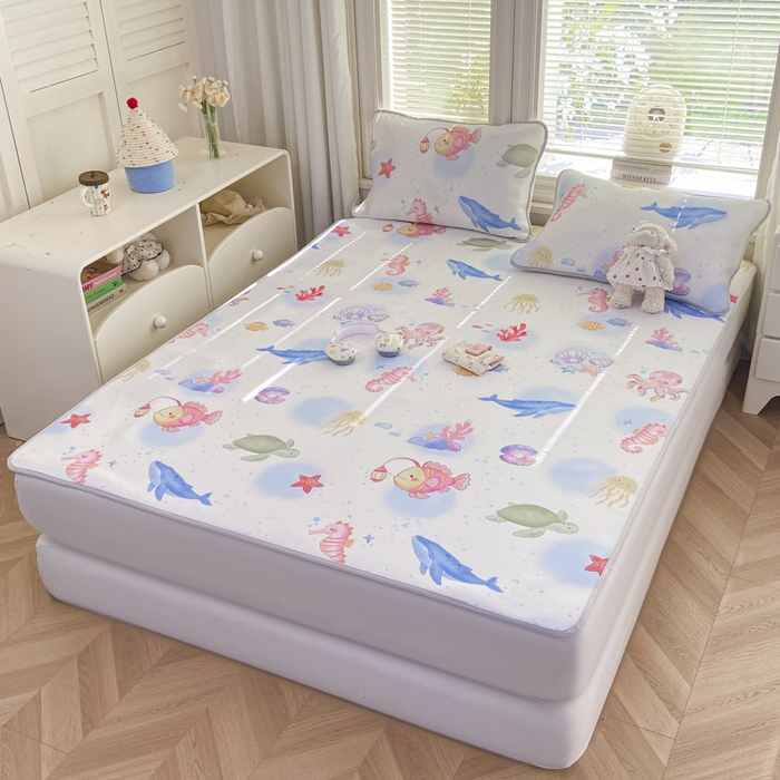 91家纺网 家纺一手货源 找家纺 麋兔 2026新款凉感小冰皮软席席子凉席 海趣