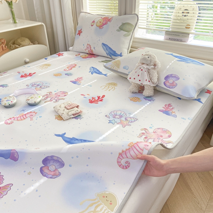 91家纺网 家纺一手货源 找家纺 麋兔 2026新款凉感小冰皮软席席子凉席 海趣