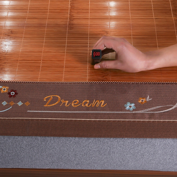 91家纺网 家纺一手货源 找家纺 鸣创 2026新款竹席凉席冰丝席碳化双面竹凉席草席藤席 步步高升