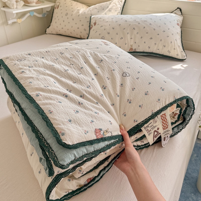 91家纺网 家纺一手货源 找家纺 （总）优承佳生活馆 2026新款云感双层纱抗菌夏被夏凉被空调被