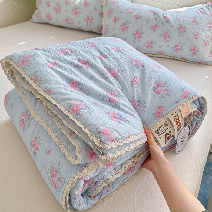 91家纺网 家纺一手货源 找家纺 （总）优承佳生活馆 2026新款云感双层纱抗菌夏被夏凉被空调被