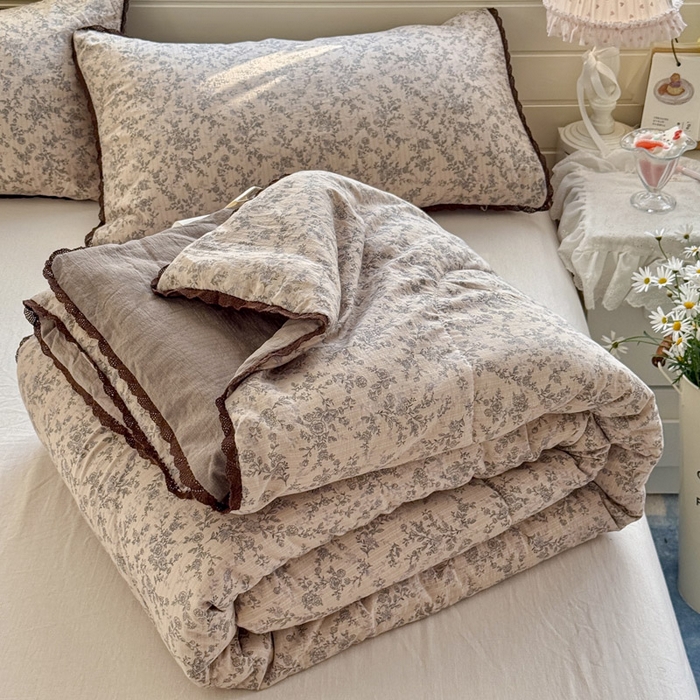 91家纺网 家纺一手货源 找家纺 优承佳生活馆 2026新款云感双层纱抗菌夏被夏凉被空调被 云边星辰