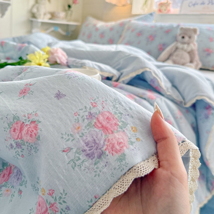 91家纺网 家纺一手货源 找家纺 优承佳生活馆 2026新款云感双层纱抗菌夏被夏凉被空调被 满山野