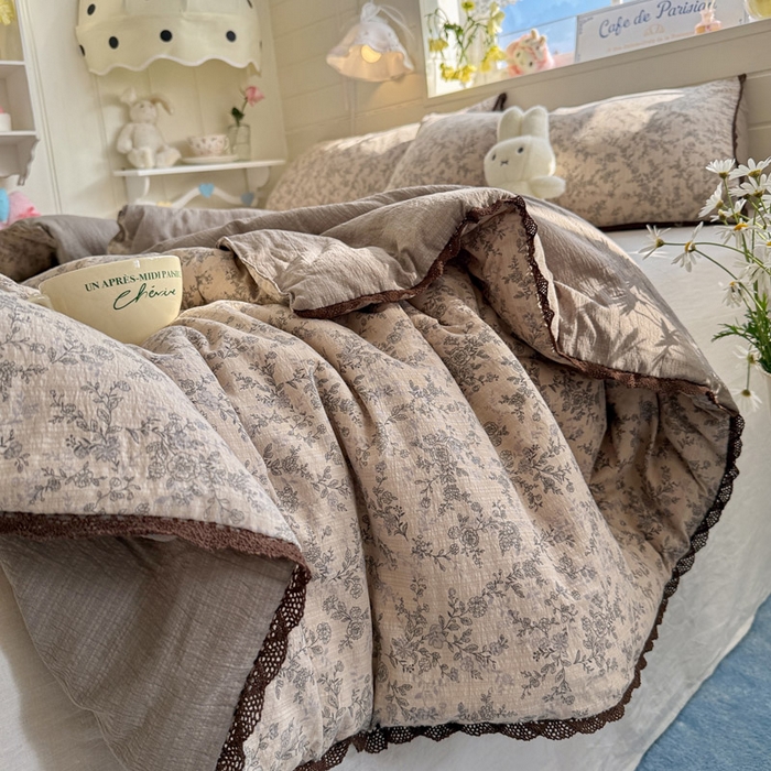 91家纺网 家纺一手货源 找家纺 优承佳生活馆 2026新款云感双层纱抗菌夏被夏凉被空调被 云边星辰