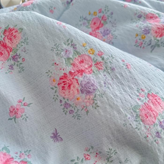 91家纺网 家纺一手货源 找家纺 优承佳生活馆 2026新款云感双层纱抗菌夏被夏凉被空调被 满山野