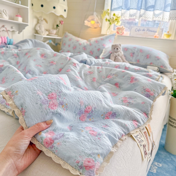 91家纺网 家纺一手货源 找家纺 优承佳生活馆 2026新款云感双层纱抗菌夏被夏凉被空调被 满山野