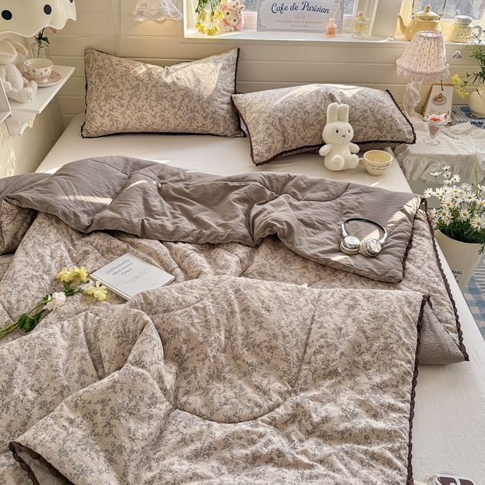 91家纺网 家纺一手货源 找家纺 优承佳生活馆 2026新款云感双层纱抗菌夏被夏凉被空调被 云边星辰