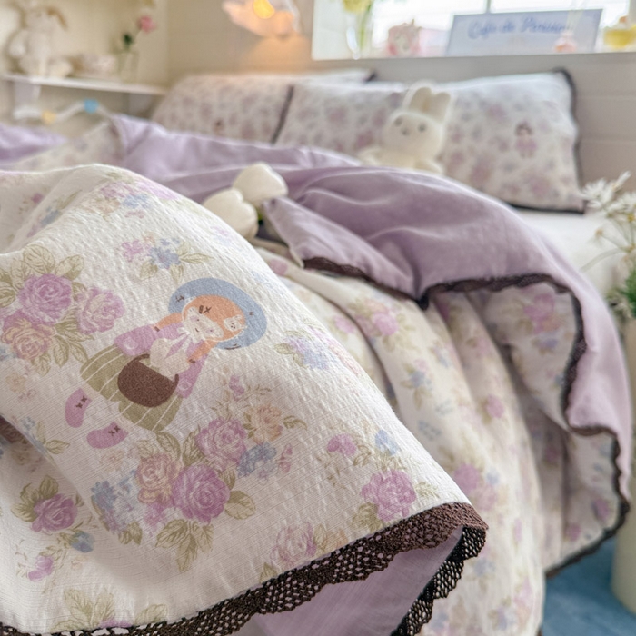 91家纺网 家纺一手货源 找家纺 优承佳生活馆 2026新款云感双层纱抗菌夏被夏凉被空调被 甜心宝贝