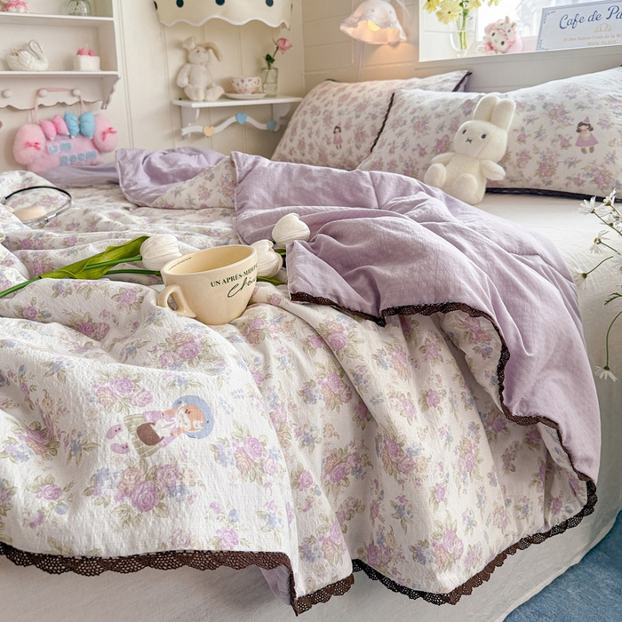 91家纺网 家纺一手货源 找家纺 优承佳生活馆 2026新款云感双层纱抗菌夏被夏凉被空调被 甜心宝贝