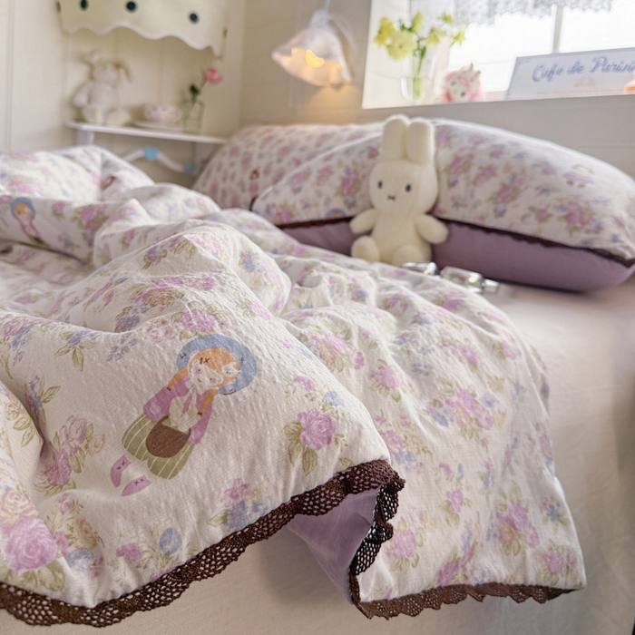 91家纺网 家纺一手货源 找家纺 优承佳生活馆 2026新款云感双层纱抗菌夏被夏凉被空调被 甜心宝贝