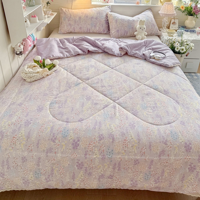 91家纺网 家纺一手货源 找家纺 优承佳生活馆 2026新款云感双层纱抗菌夏被夏凉被空调被 爱如星辰