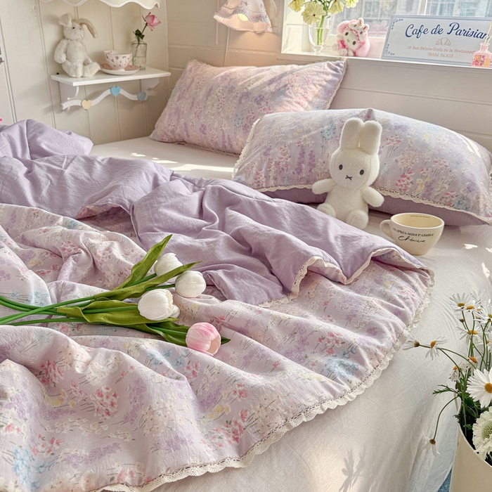 91家纺网 家纺一手货源 找家纺 优承佳生活馆 2026新款云感双层纱抗菌夏被夏凉被空调被 爱如星辰